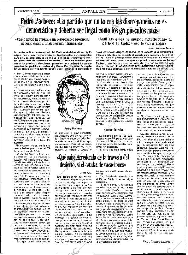 ABC SEVILLA 20-12-1992 página 47
