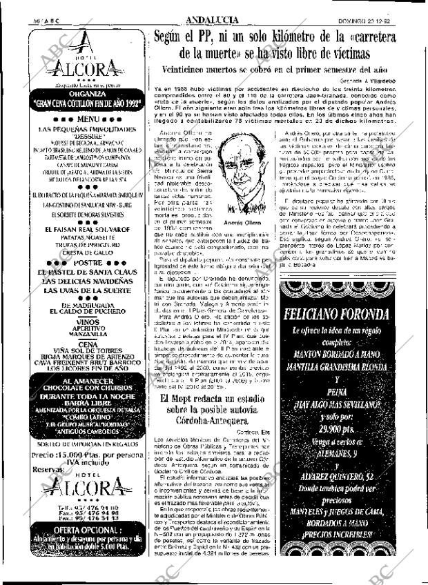 ABC SEVILLA 20-12-1992 página 56