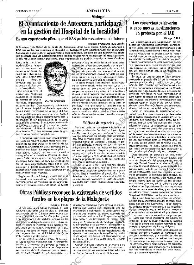 ABC SEVILLA 20-12-1992 página 57