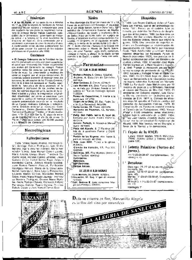 ABC SEVILLA 20-12-1992 página 60