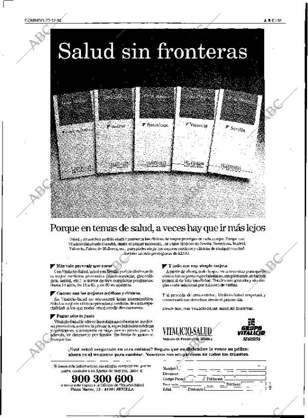 ABC SEVILLA 20-12-1992 página 61