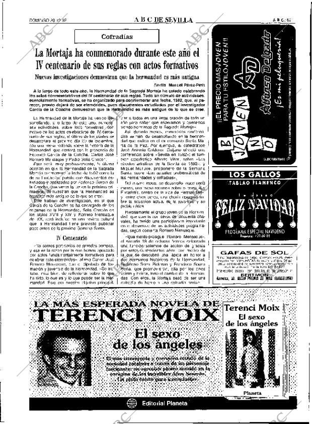 ABC SEVILLA 20-12-1992 página 69