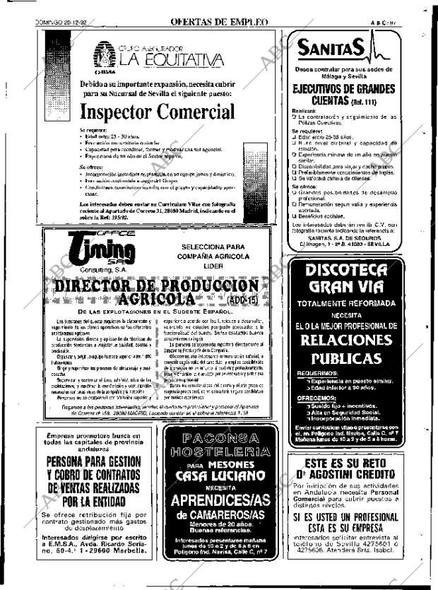 ABC SEVILLA 20-12-1992 página 87