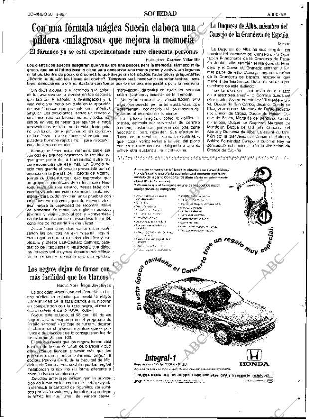 ABC SEVILLA 20-12-1992 página 89