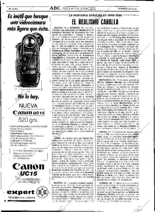 ABC SEVILLA 20-12-1992 página 96