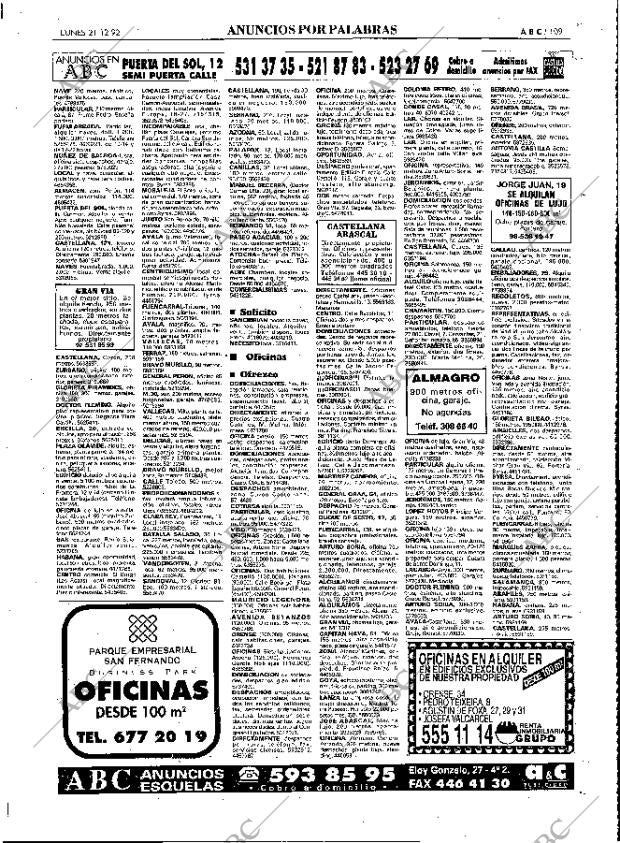 ABC MADRID 21-12-1992 página 109