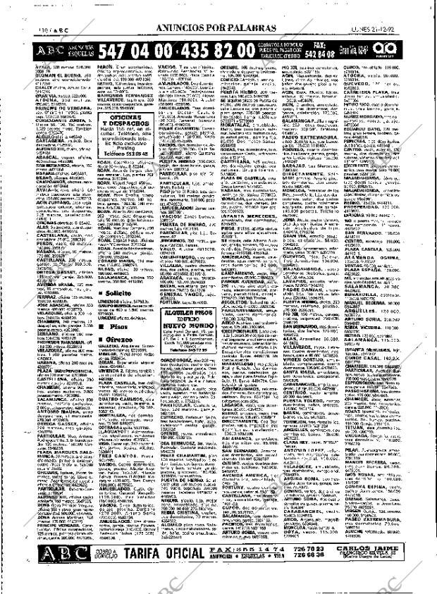 ABC MADRID 21-12-1992 página 110