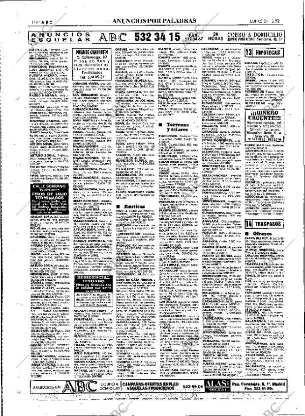 ABC MADRID 21-12-1992 página 114