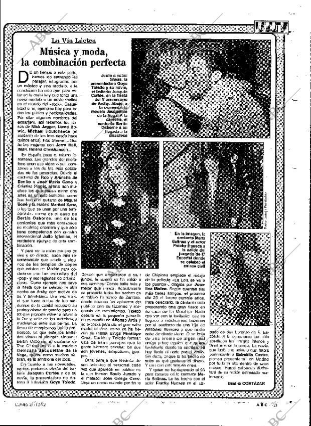 ABC MADRID 21-12-1992 página 121