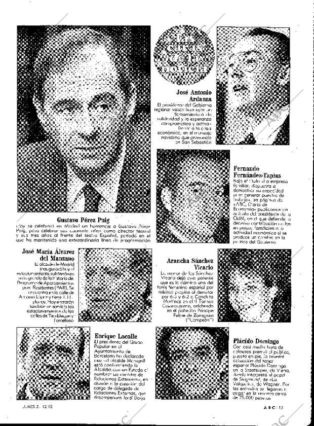 ABC MADRID 21-12-1992 página 13