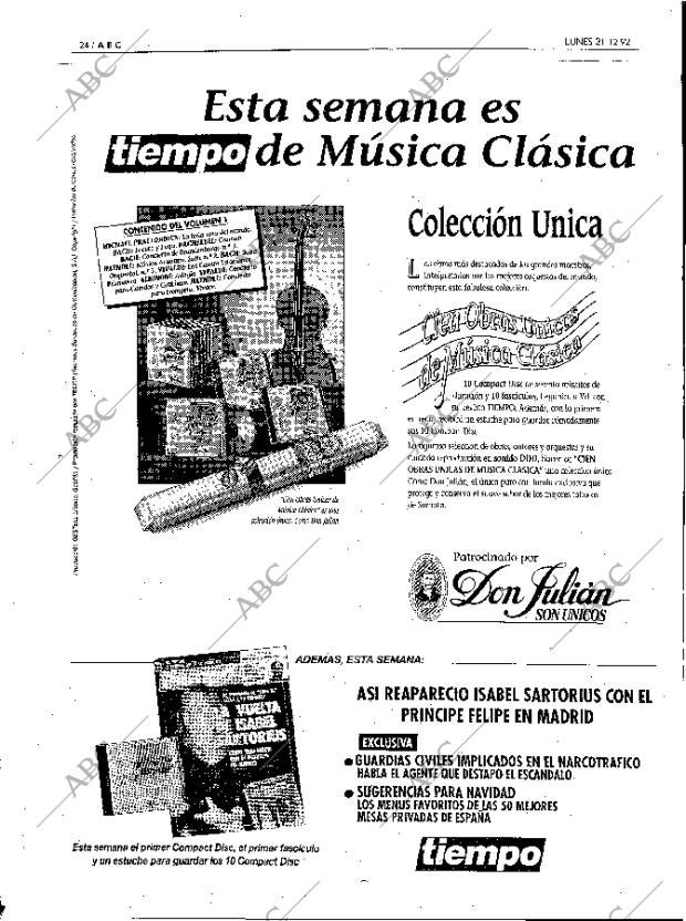 ABC MADRID 21-12-1992 página 24
