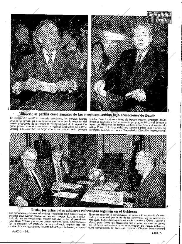 ABC MADRID 21-12-1992 página 5
