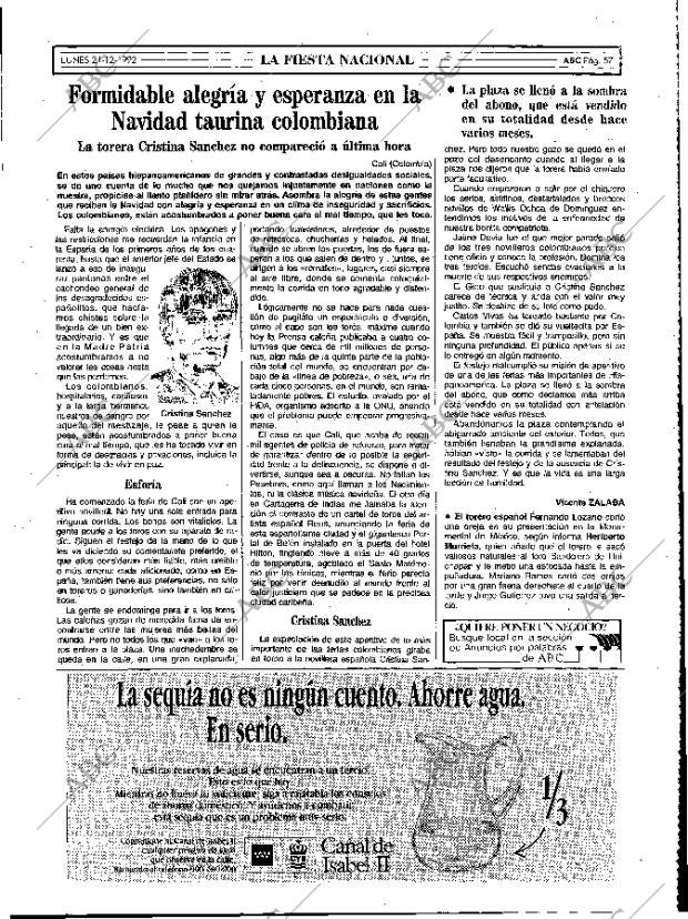 ABC MADRID 21-12-1992 página 57