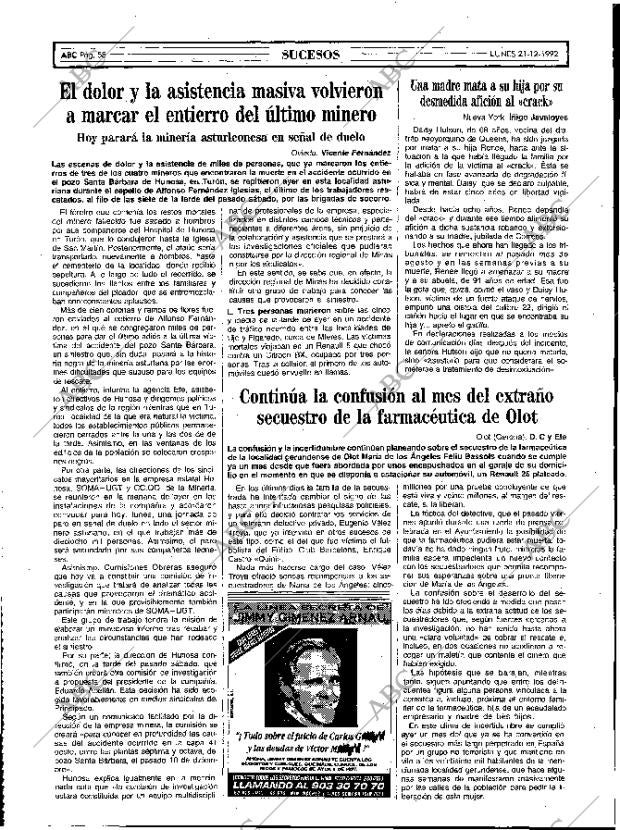 ABC MADRID 21-12-1992 página 58