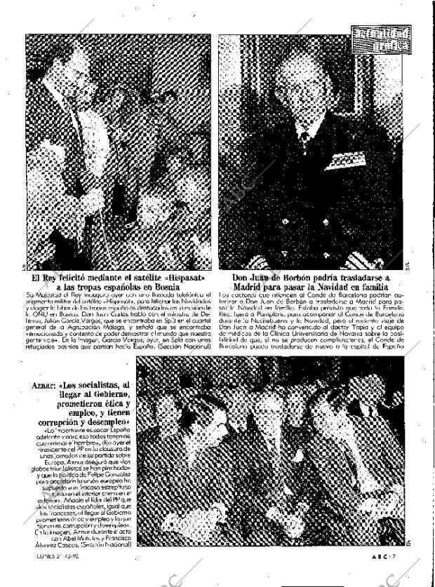 ABC MADRID 21-12-1992 página 7