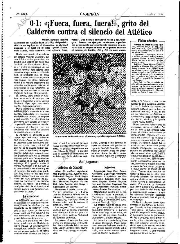 ABC MADRID 21-12-1992 página 72