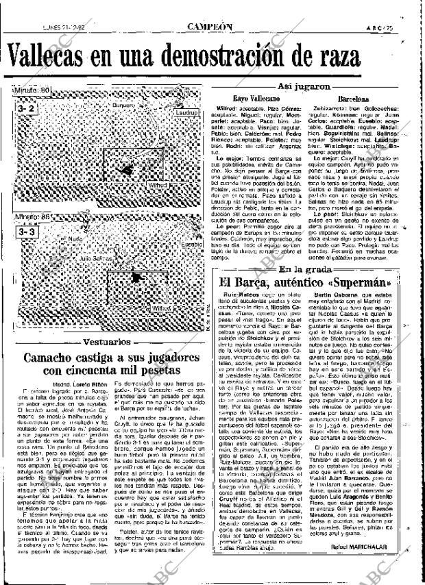 ABC MADRID 21-12-1992 página 75