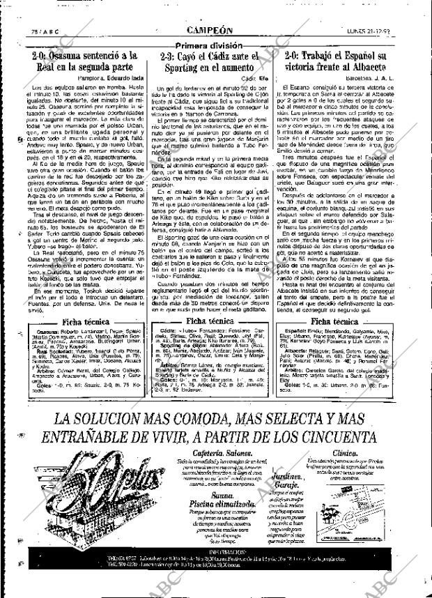ABC MADRID 21-12-1992 página 78