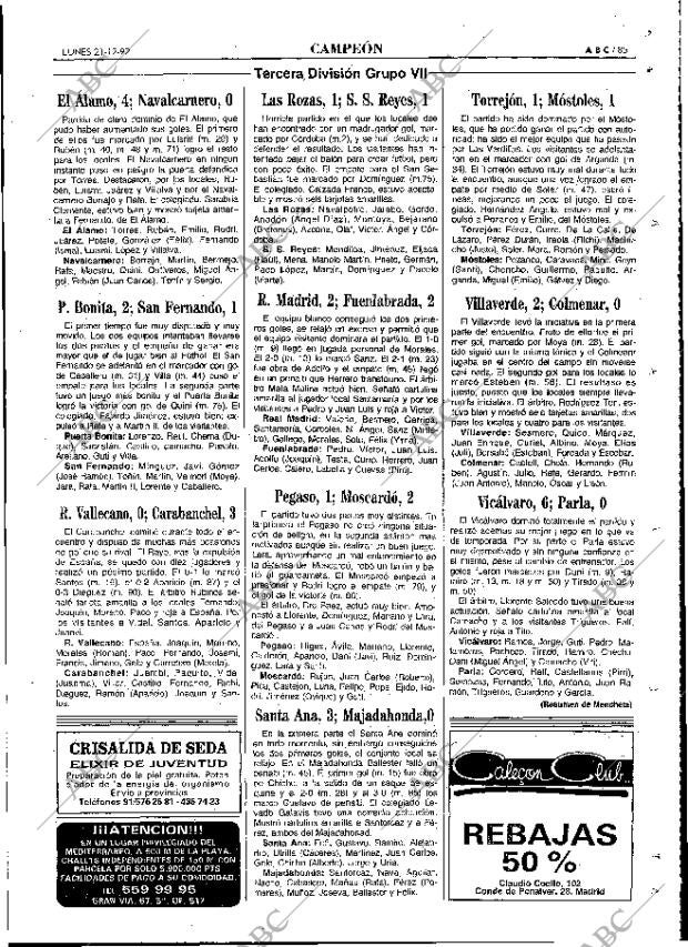 ABC MADRID 21-12-1992 página 85