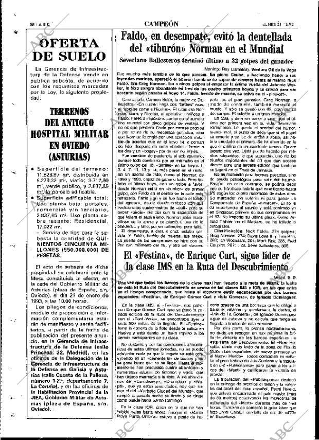 ABC MADRID 21-12-1992 página 88