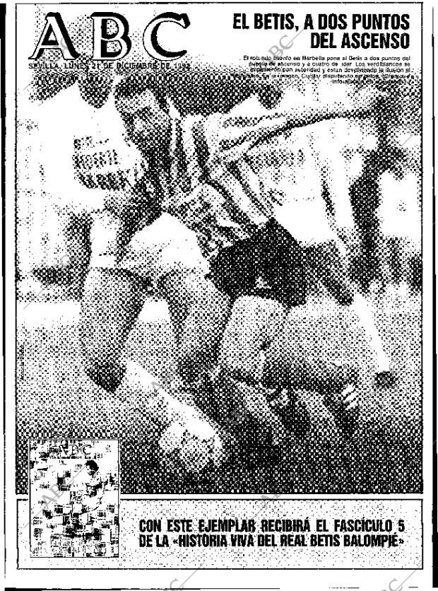 ABC SEVILLA 21-12-1992 página 1
