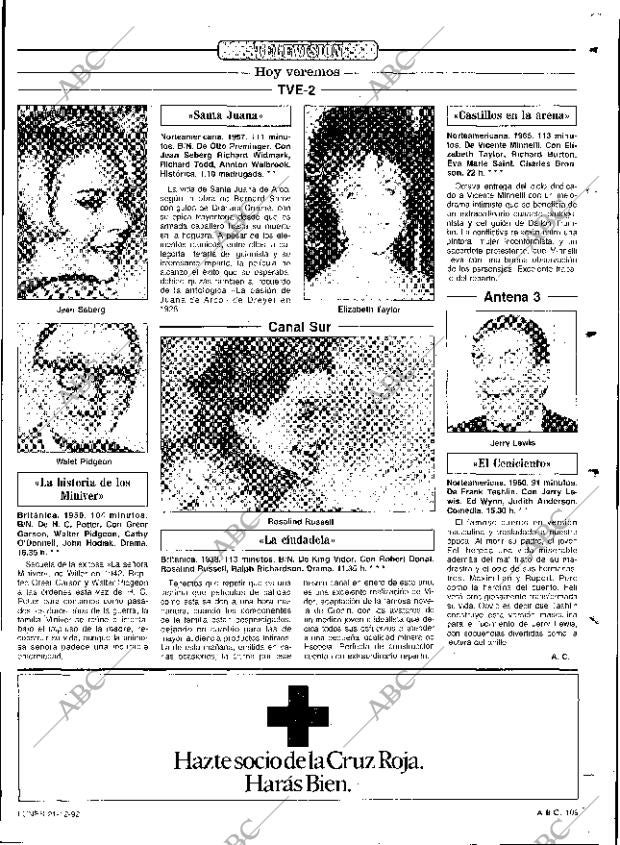 ABC SEVILLA 21-12-1992 página 109