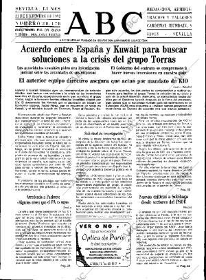 ABC SEVILLA 21-12-1992 página 13