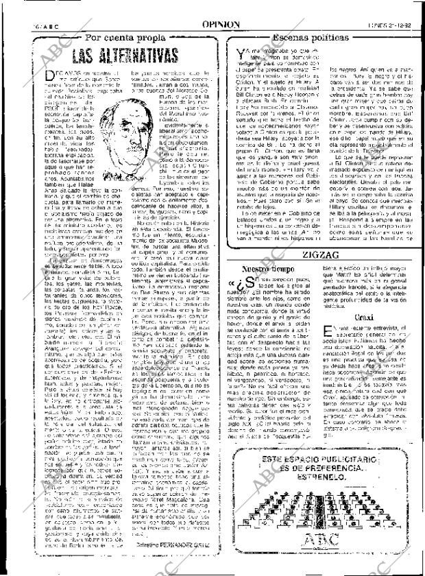 ABC SEVILLA 21-12-1992 página 16