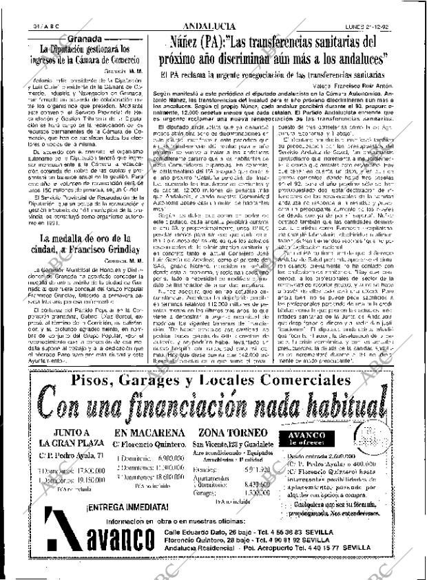 ABC SEVILLA 21-12-1992 página 34