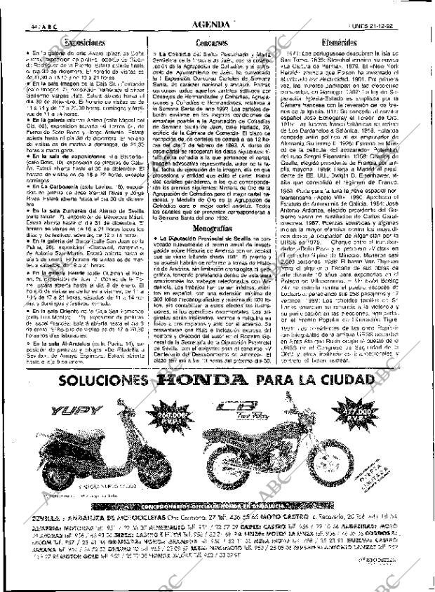 ABC SEVILLA 21-12-1992 página 44