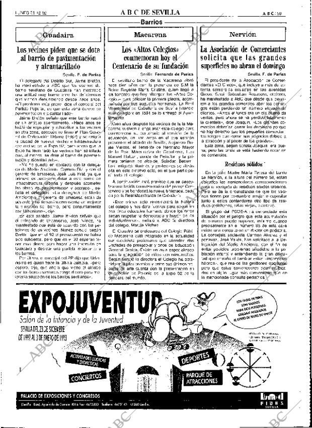 ABC SEVILLA 21-12-1992 página 59