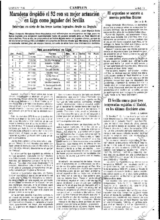 ABC SEVILLA 21-12-1992 página 71