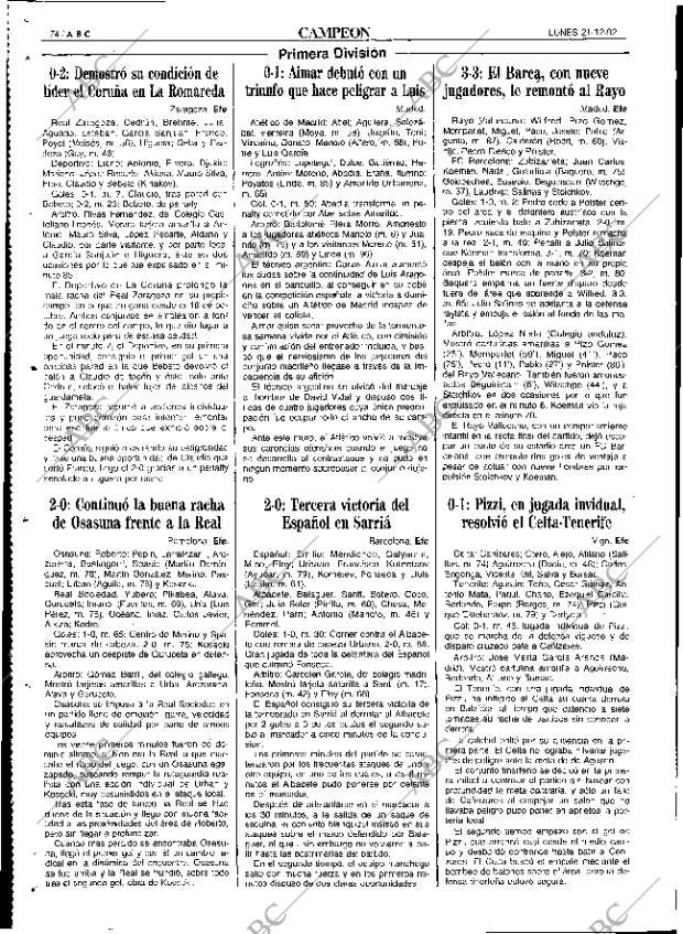 ABC SEVILLA 21-12-1992 página 74