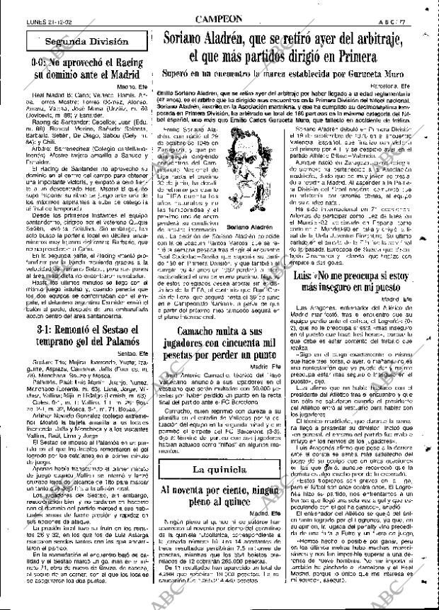 ABC SEVILLA 21-12-1992 página 77