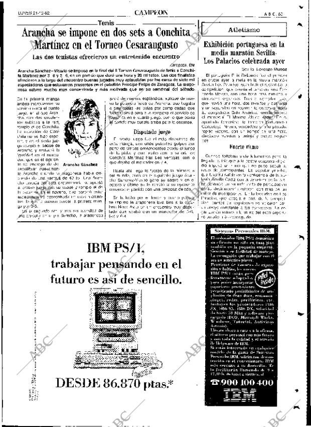 ABC SEVILLA 21-12-1992 página 83