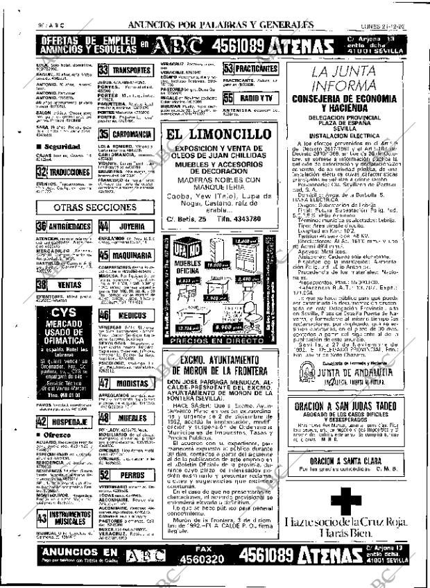 ABC SEVILLA 21-12-1992 página 98
