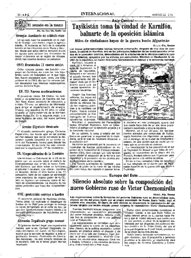 ABC MADRID 22-12-1992 página 30