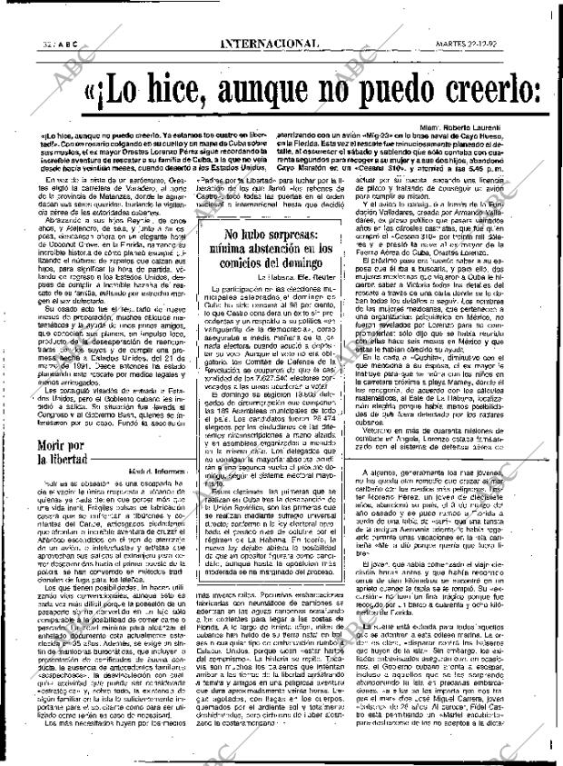 ABC MADRID 22-12-1992 página 32
