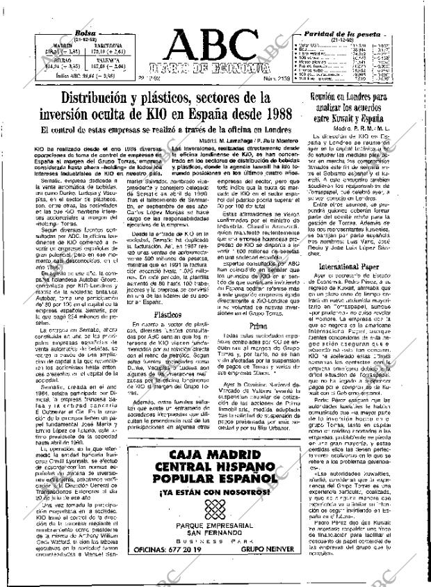 ABC MADRID 22-12-1992 página 37