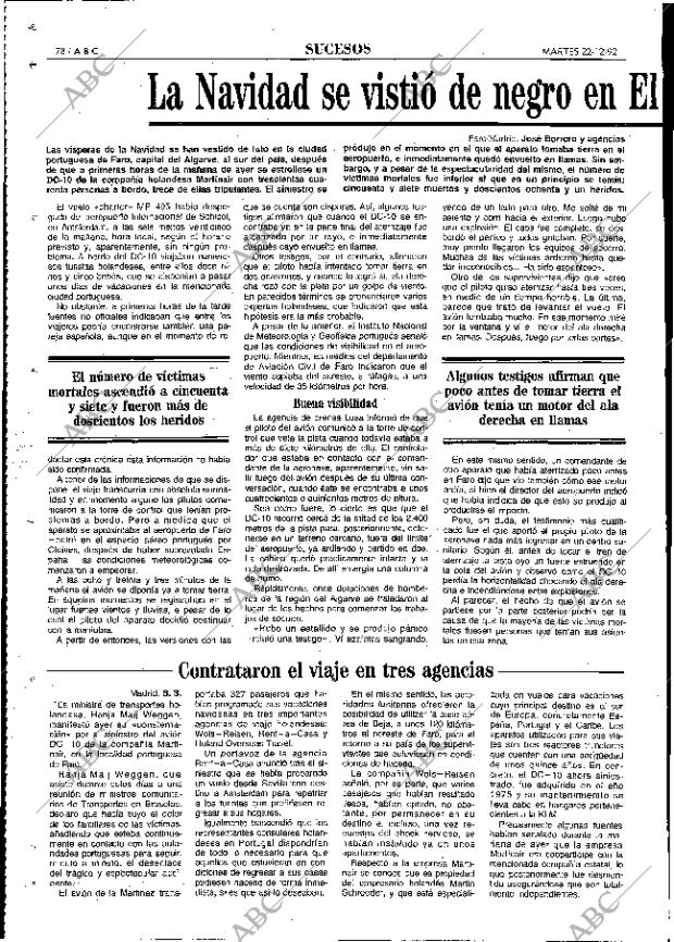 ABC MADRID 22-12-1992 página 78