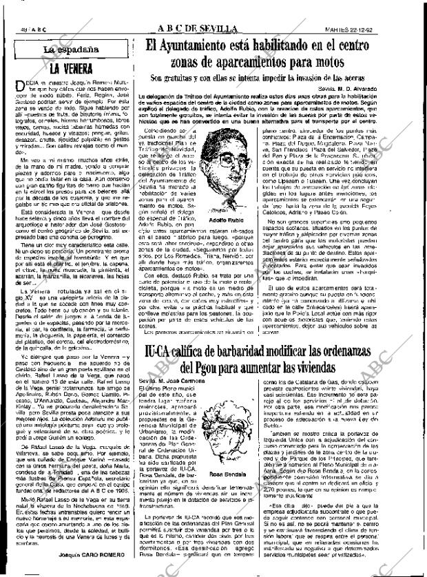 ABC SEVILLA 22-12-1992 página 48