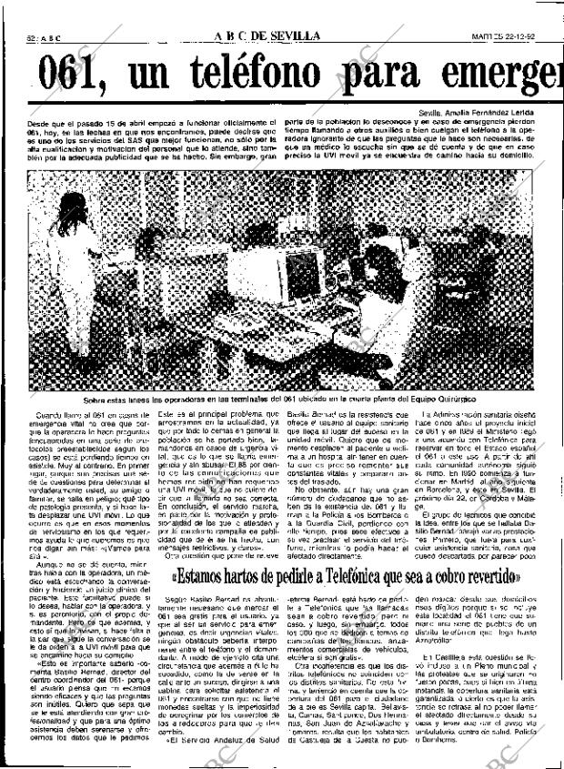 ABC SEVILLA 22-12-1992 página 52