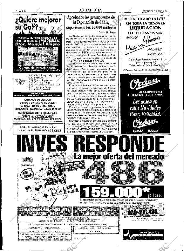 ABC SEVILLA 23-12-1992 página 44