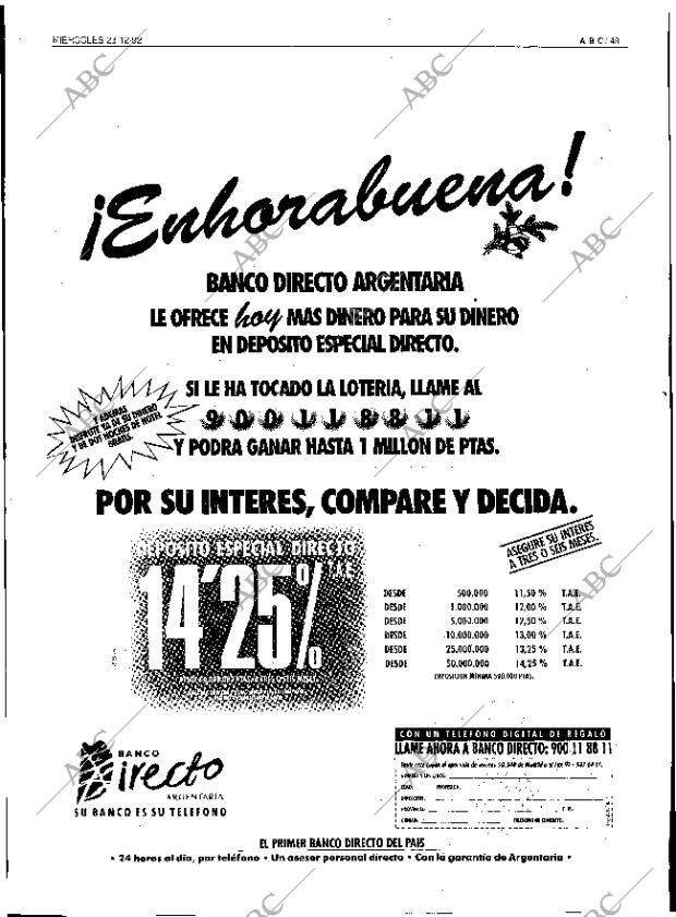 ABC SEVILLA 23-12-1992 página 49