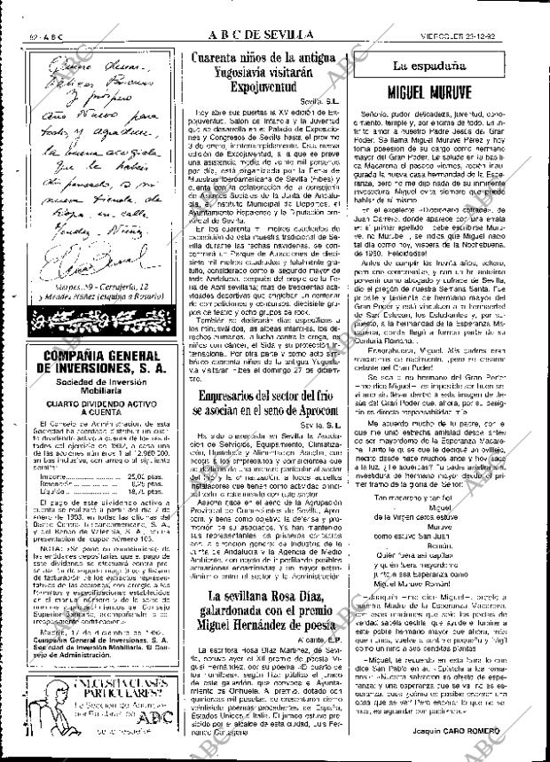 ABC SEVILLA 23-12-1992 página 82