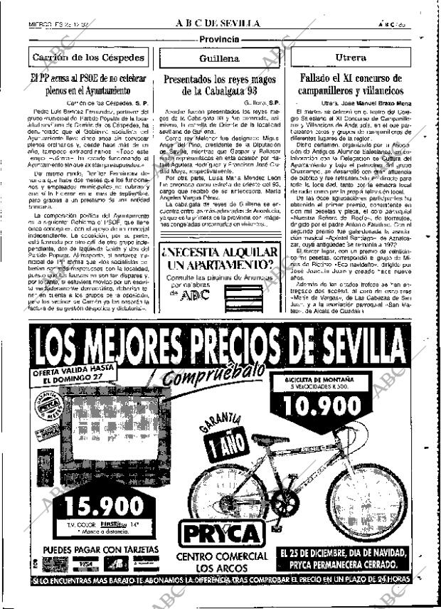 ABC SEVILLA 23-12-1992 página 85