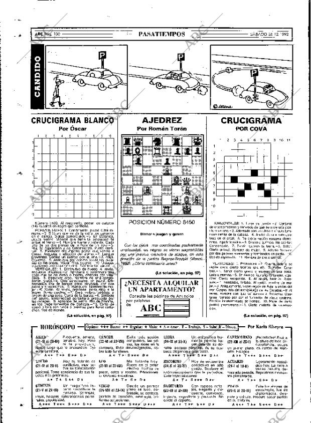 ABC MADRID 26-12-1992 página 100