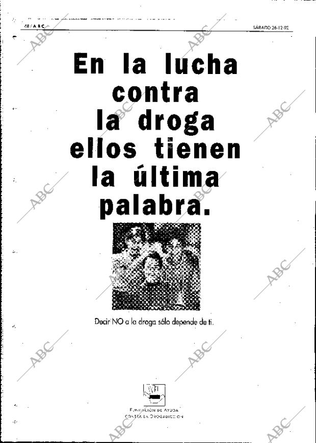 ABC MADRID 26-12-1992 página 68