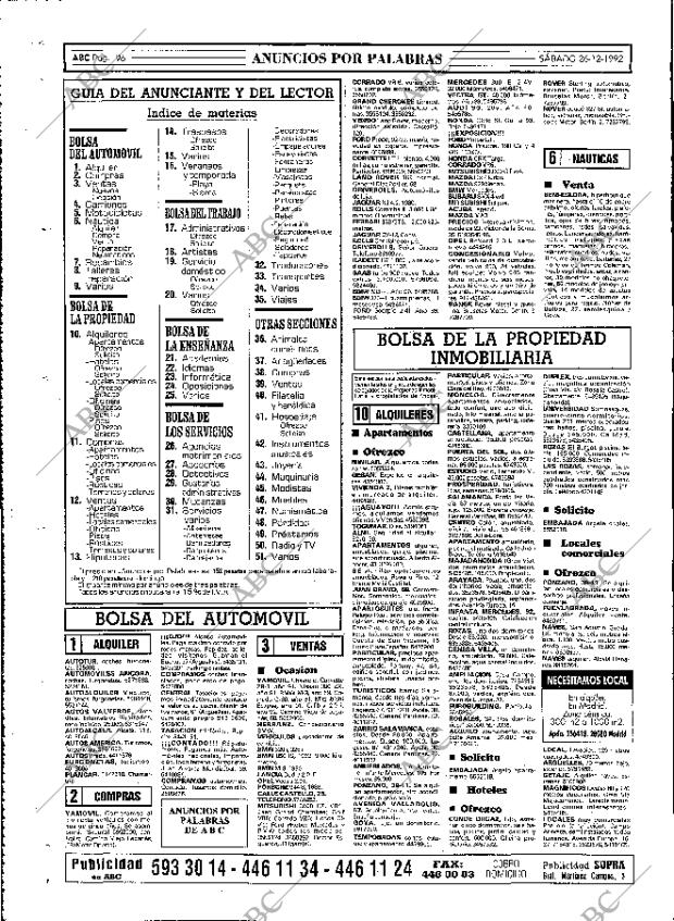 ABC MADRID 26-12-1992 página 96