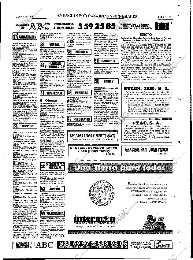 ABC MADRID 28-12-1992 página 109